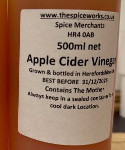 Apple Cider Vinegar 500ml With Mother.