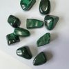Malachite tumbled stones