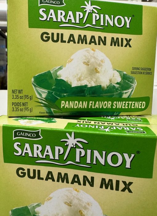 Gulaman mix 95g pack Pandan flavour sweetened