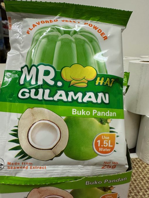 Mr Gulaman Buko Pandan 25g pack Flavoured Jelly powder