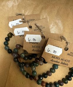Power Bracelet Moss Agate for Awakening Talents
