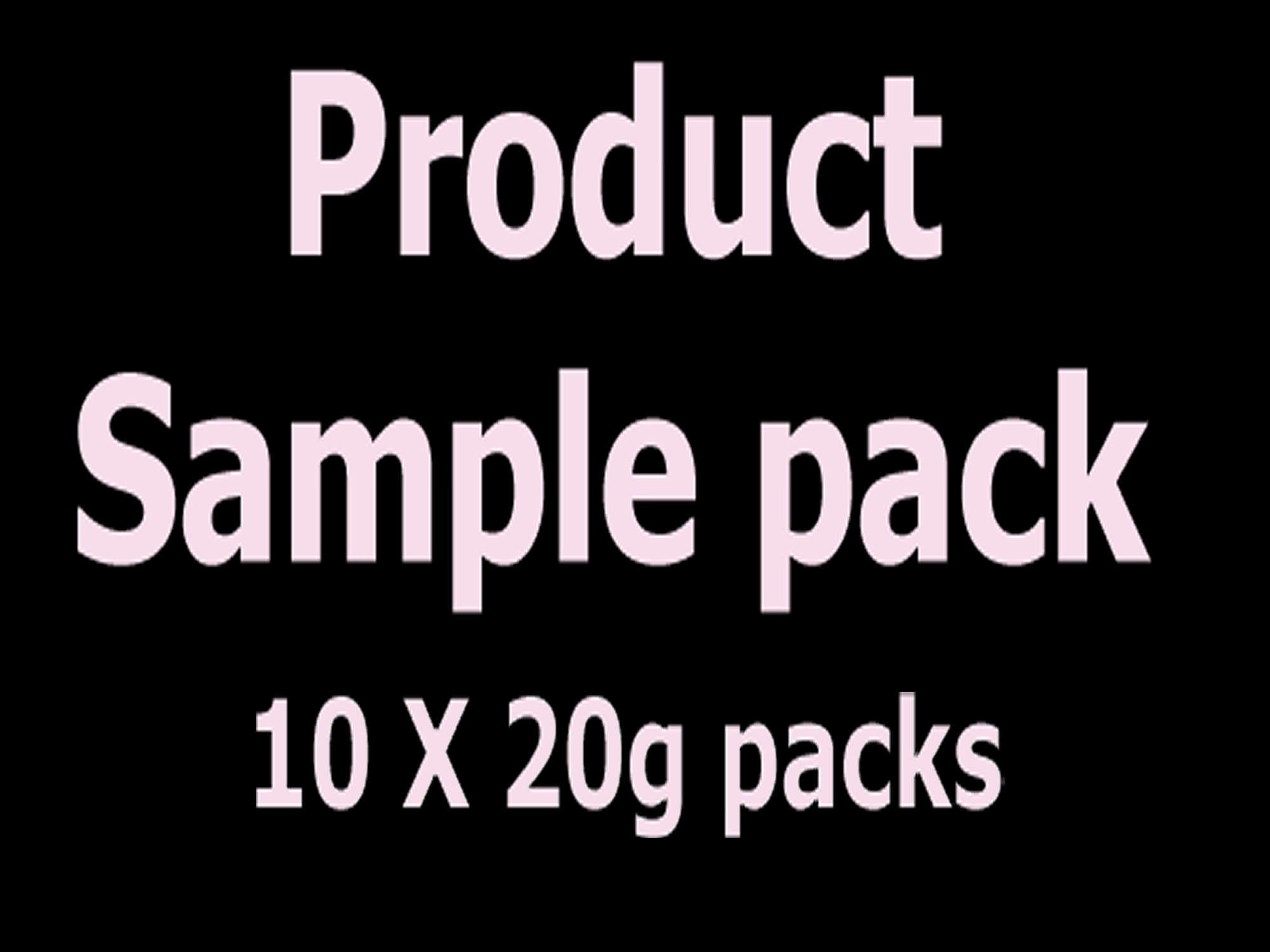 Sample products- 10-pack of 20g each